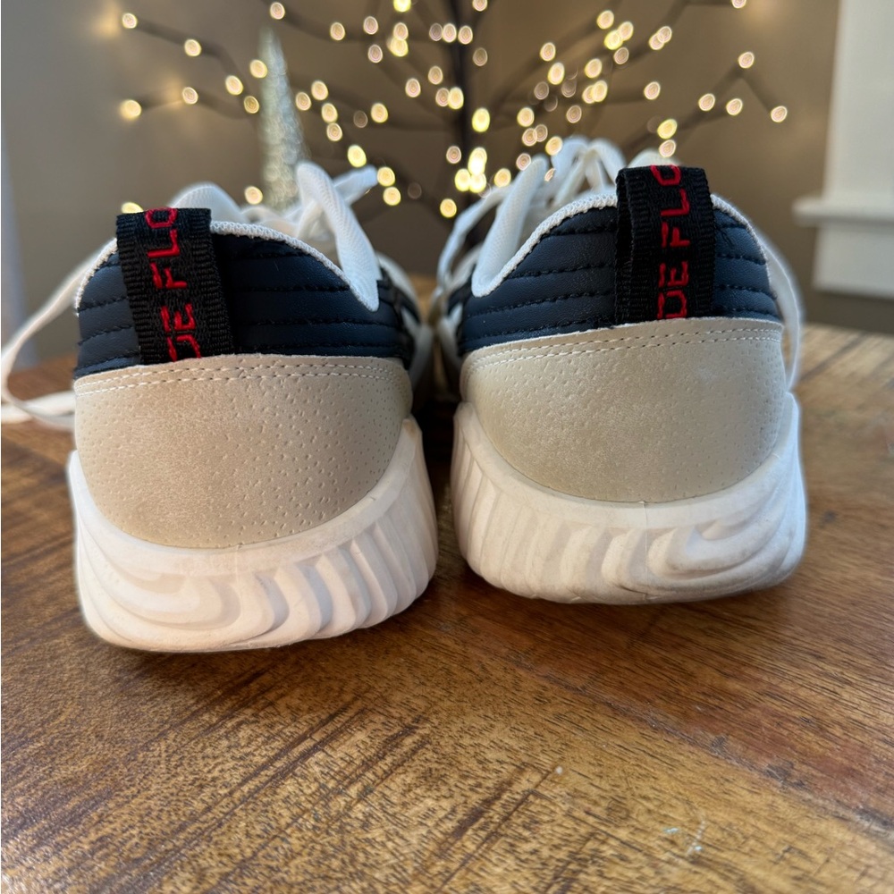 De Florence leather Black and white Athletic Sneakers - Picture 4 of 7